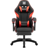 Игровое (геймерское) кресло Defender Serenity (черный/красный)