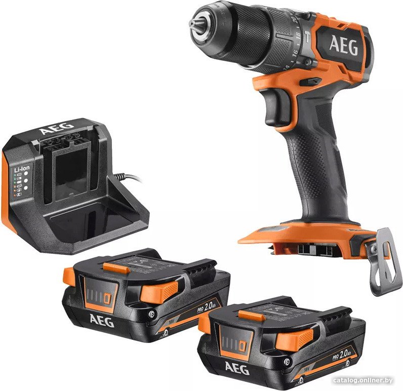Ударная дрель-шуруповерт AEG Powertools BSB 18SBL2-202C 4935480058 (с 2-мя АКБ, кейс)