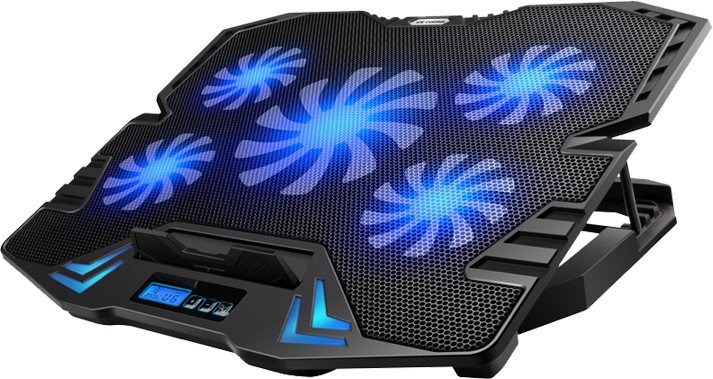 

Подставка ICE COOREL K5 (с синей подсветкой вентиляторов и панелью управления)