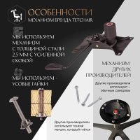 Офисное кресло TetChair Aviator флок/ткань (коричневый/бежевый/серый)