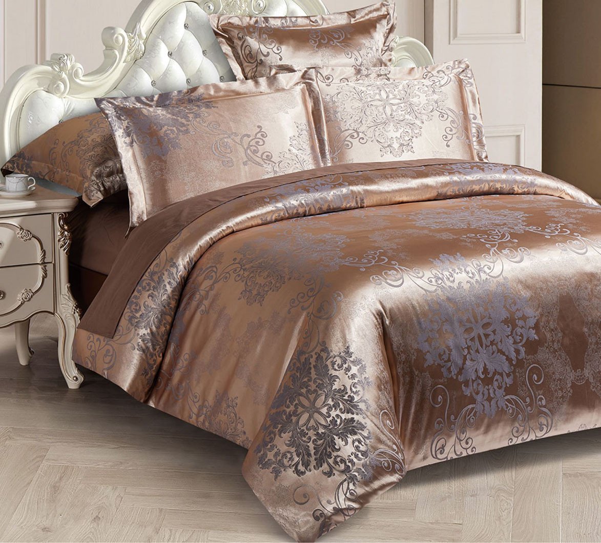 

Постельное белье Alleri Сатин Jacquard Premium семейный СЖ-079