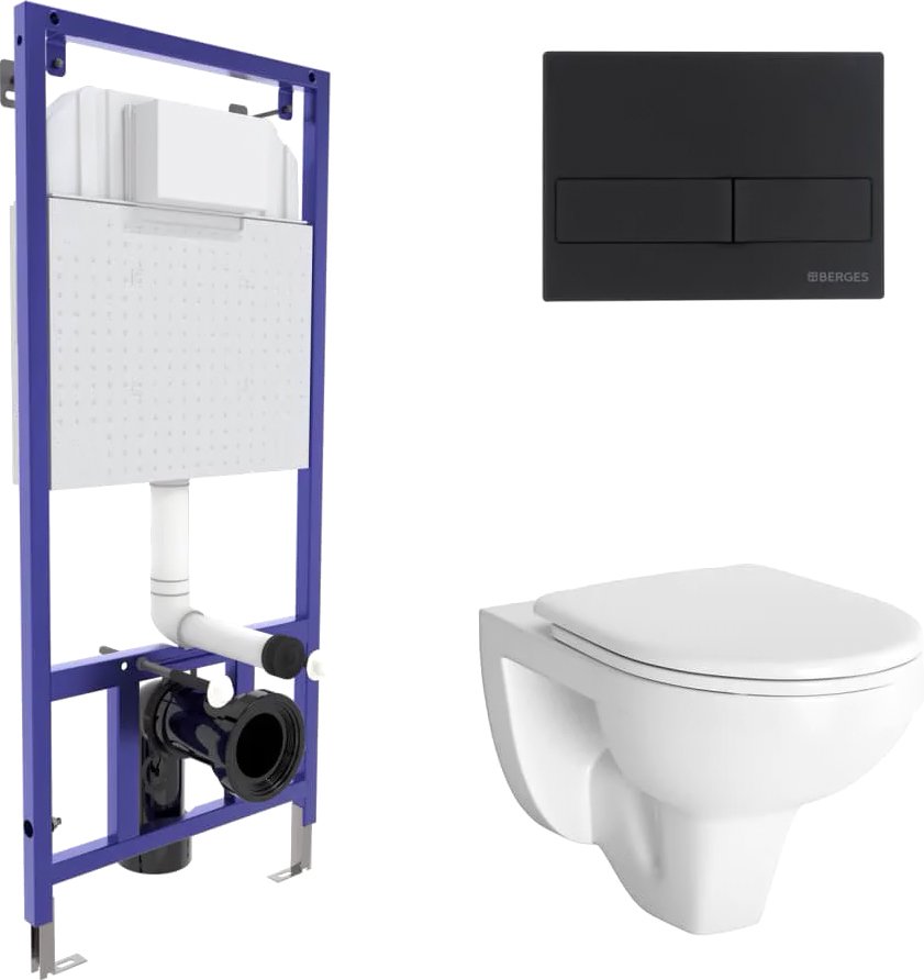 

Унитаз подвесной Berges Wasserhaus Gamma + Novum525 + L5 042426