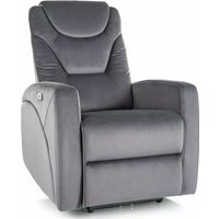 Кресло-кровать Signal Kronos Velvet Bluvel 14 (серый)