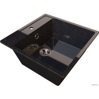 Кухонная мойка Гамма Гранит Gloss-10 (черный)