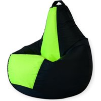 Кресло-мешок Mio Tesoro Груша Kombo XXL GF-130x85-CHN (черный/неон)