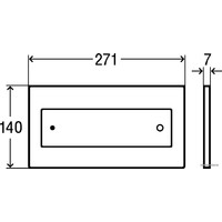 Панель смыва Viega Visign for Style 12 8332.1 (нержавеющая сталь) [597 283]