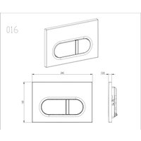 Панель смыва Aquatek KDI-0000042 (белый)