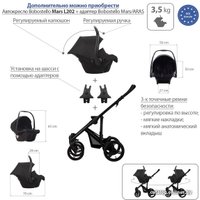 Универсальная коляска BEBETTO Magnum (3 в 1, 148, черная рама)