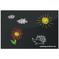 Магнитно-маркерная доска BRAUBERG стеклянная 40x60 см (черный)