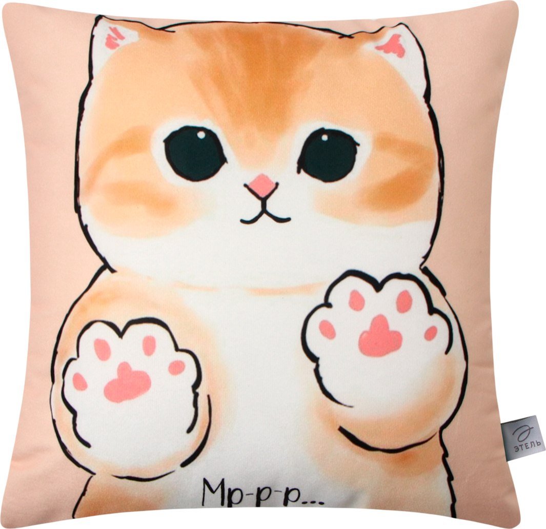 

Декоративная подушка Этель Мягкие лапки 10781894 (40x40, велюр)