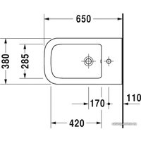 Биде Duravit P3 Comforts [2273100000]
