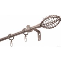 Карниз для штор Lm Decor Лайт Гранд Марио 1р гладкий 16мм (сатин, 2.0м)