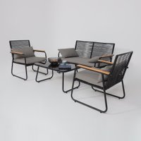 Набор садовой мебели AksHome Gardenia (черный)