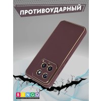 Чехол для телефона Bingo Gold Line для Xiaomi 14 (бордовый)