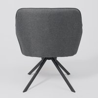 Интерьерное кресло AksHome Virginia (темно-серый MQ001-5/черный)