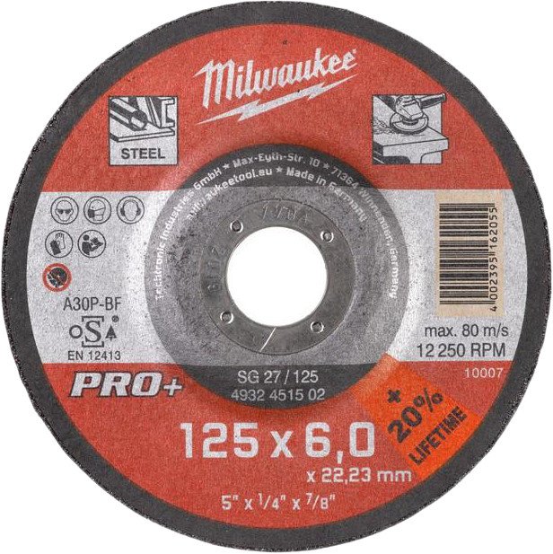 

Отрезной диск Milwaukee 4932451502