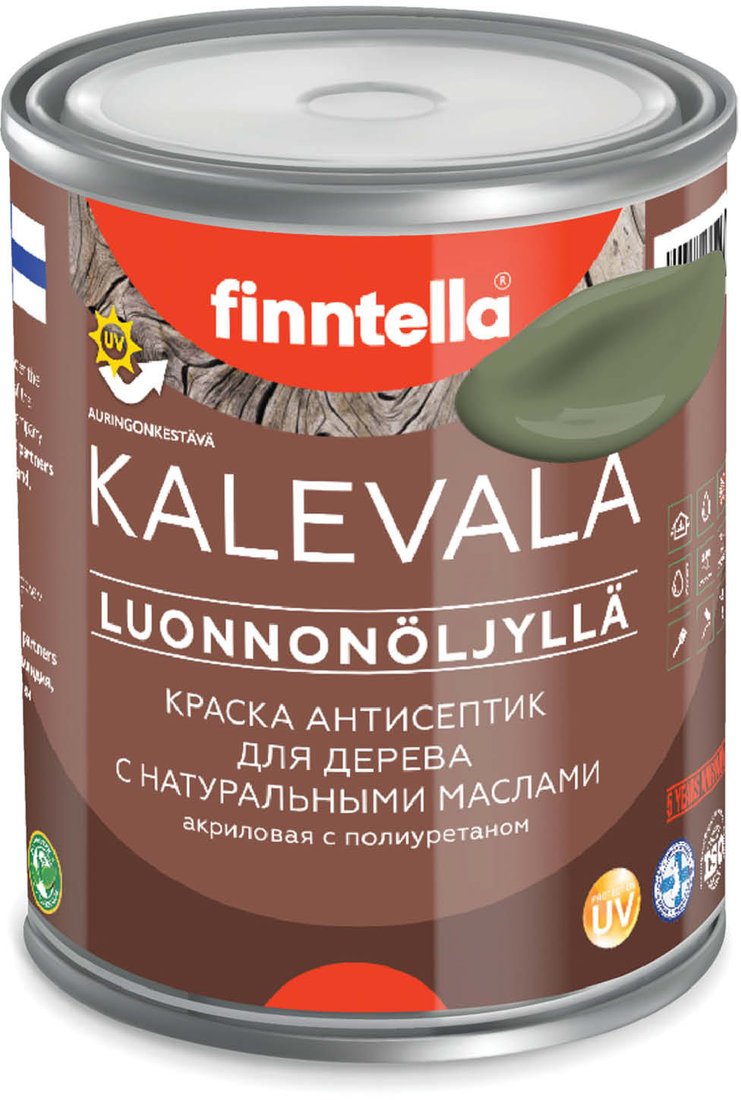 

Краска Finntella Kalevala Oliivi F-13-1-1-FL021 0.9 л (зеленый)
