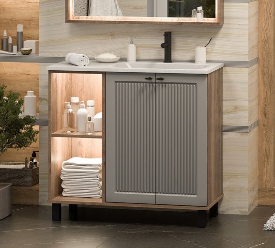 

Brevita Тумба под умывальник Lumus 90 LUM-06090-0842ЯP