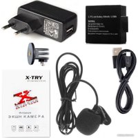 Экшен-камера X-try XTC185 EMR Battery + СЗУ 4K WIFI