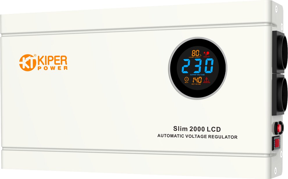 

Стабилизатор напряжения Kiper Power Slim 2000 LCD (2000VA/1200W)