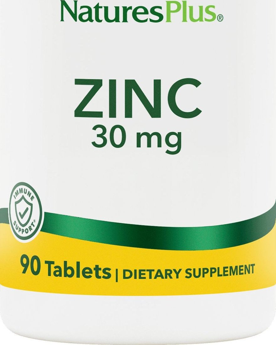 БАД NaturesPlus Zinc Tablets 30 мг Elemental (90 таблеток)