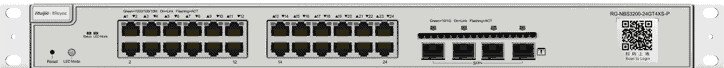 

Управляемый коммутатор уровня 2+ Reyee RG-NBS3200-24GT4XS-P-V2