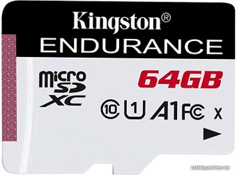 Карта памяти Kingston High Endurance microSDXC 64GB SDCE/64GB
