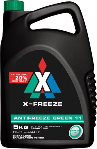 Антифриз X-Freeze Green 5кг