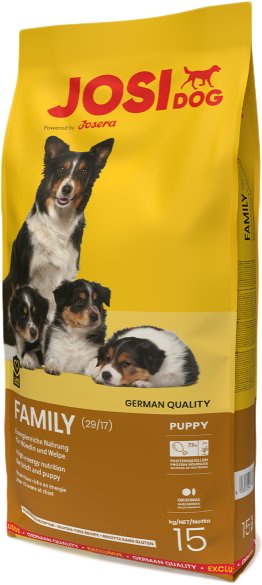 

Сухой корм для собак Josera JosiDog Family (29/17) 15 кг