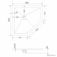 Душевой поддон Grossman Strong GR-S19090D в Витебске