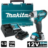 Гайковерт Makita TW141DWAE (с 2-мя АКБ, кейс)