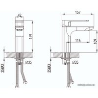 Смеситель IDDIS Slide SLIBG00i01 (черный/розовое золото)