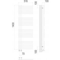 Полотенцесушитель TERMINUS Астра П28 70x1400