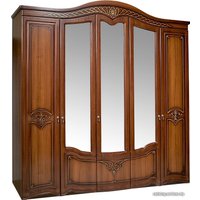 Шкаф распашной ФорестДекоГрупп Луиза 5-створчатый (орех)