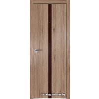 Межкомнатная дверь ProfilDoors 2.04XN L 70x200 (салинас светлый, стекло lacobel коричневый лак)