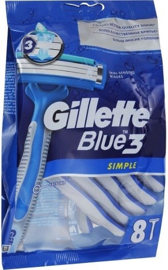 

Бритвенный станок Gillette Blue Simple3 (8 шт) 7702018429660