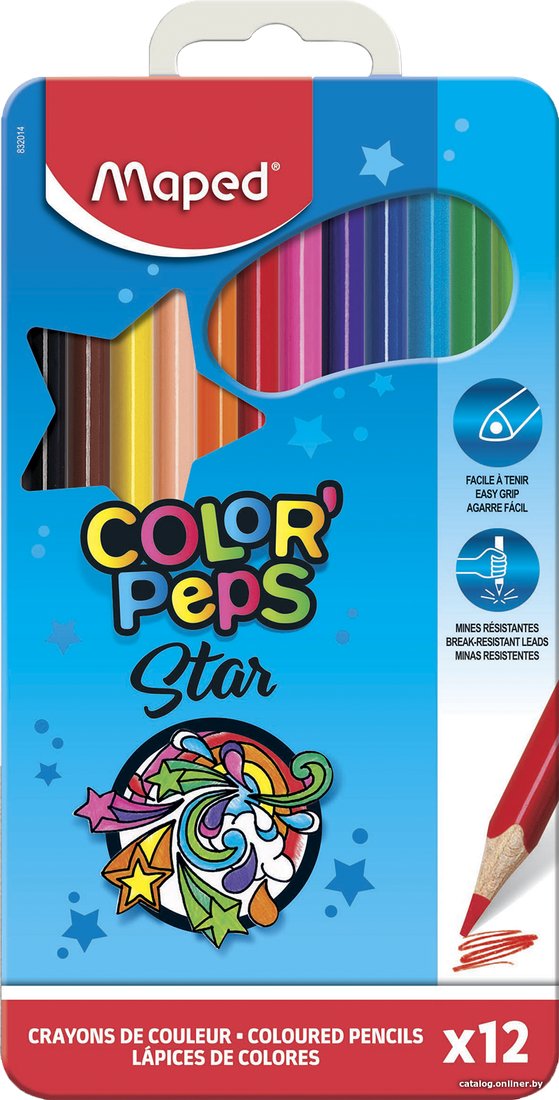 Набор цветных карандашей Maped Color Peps Star 832014 (12 шт)