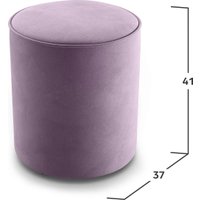 Пуфик Mio Tesoro 132 (светло-сиреневый Velutto 11)