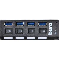 USB-хаб Buro BU-HUB4-U3.0-L