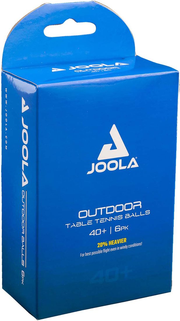 

Мяч для настольного тенниса Joola Outdoor Ball 40+ (белый, без звезд, 6 шт)