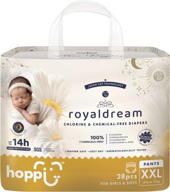 Трусики-подгузники Hoppi RoyalDream XXL от 15кг HB-041-XXL (28шт)