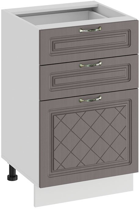 

Шкаф напольный Трия Бьянка 1Н5Я3 (белый/дуб серый)