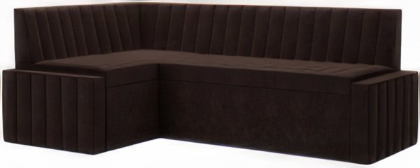 

Угловой диван Мебель-АРС Вермут левый 193x82x113 (микровелюр кордрой коричневый)