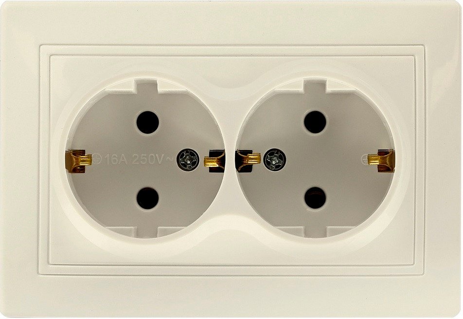 Розетка SmartBuy Венера SBE-01i-16-S2-Z-c