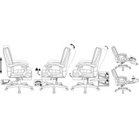 Офисное кресло Бюрократ T-9950MSG-F (черный)