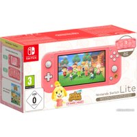 Игровая приставка Nintendo Switch Lite Animal Crossing: New Horizons Isabelle Aloha Edition