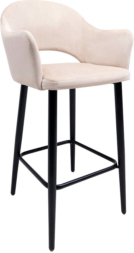 

Стул с подлокотниками Алвест AV 301 барный (бежевый микровелюр 05/черный)