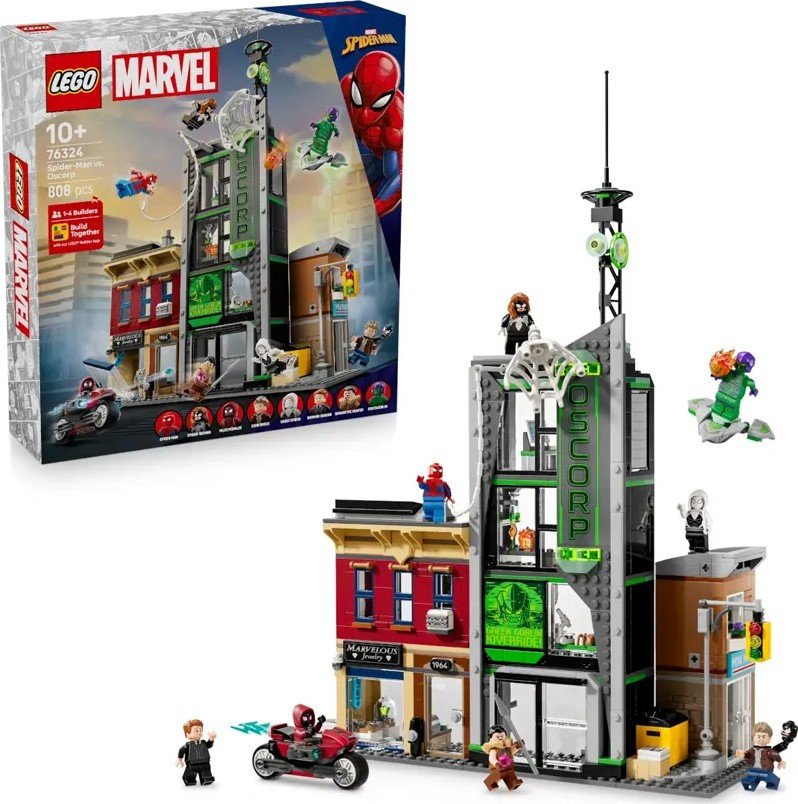 Конструктор LEGO Marvel 76324 Человек-паук против Озкорп