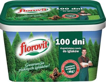 Удобрение Florovit Для хвойных, туй 100 дней гранулированное (4 кг)