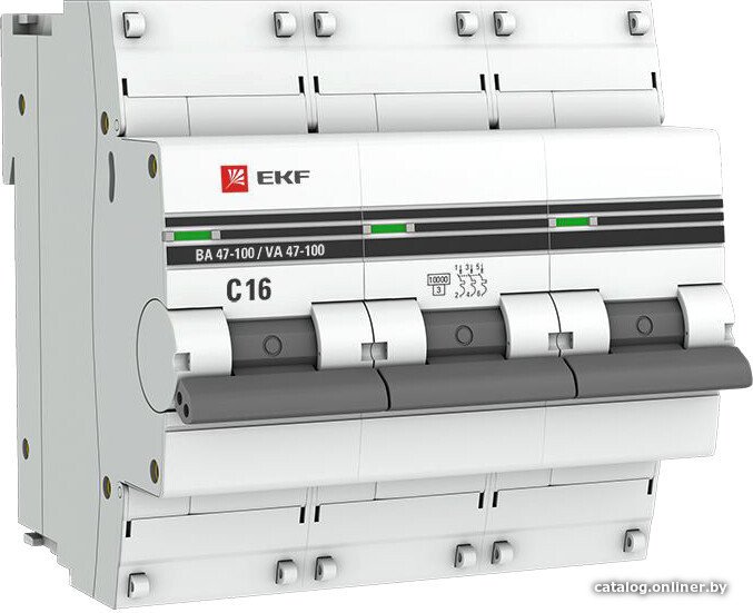 Выключатель автоматический EKF PROxima mcb47100-3-16C-pro